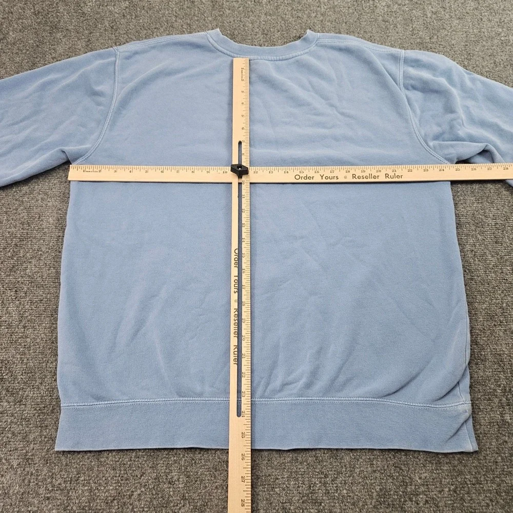 Minnesota Crewneck Sweatshirt Mens Large Light Blue Pullover Cabincore Cozy